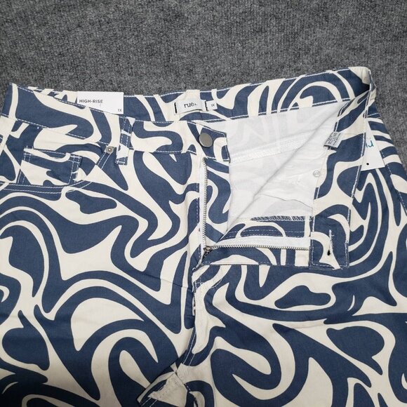 Rue21 Jeans Womens Plus 1X Blue Denim Skate Straight Leg Stretch High Rise New - Picture 10 of 12